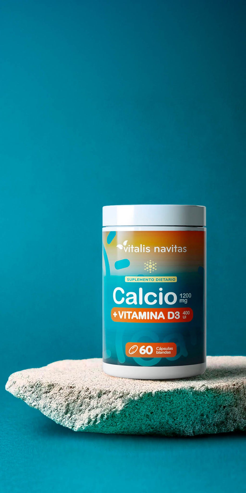 Frasco Calcio y Vitamina D3 Vitalis Navitas