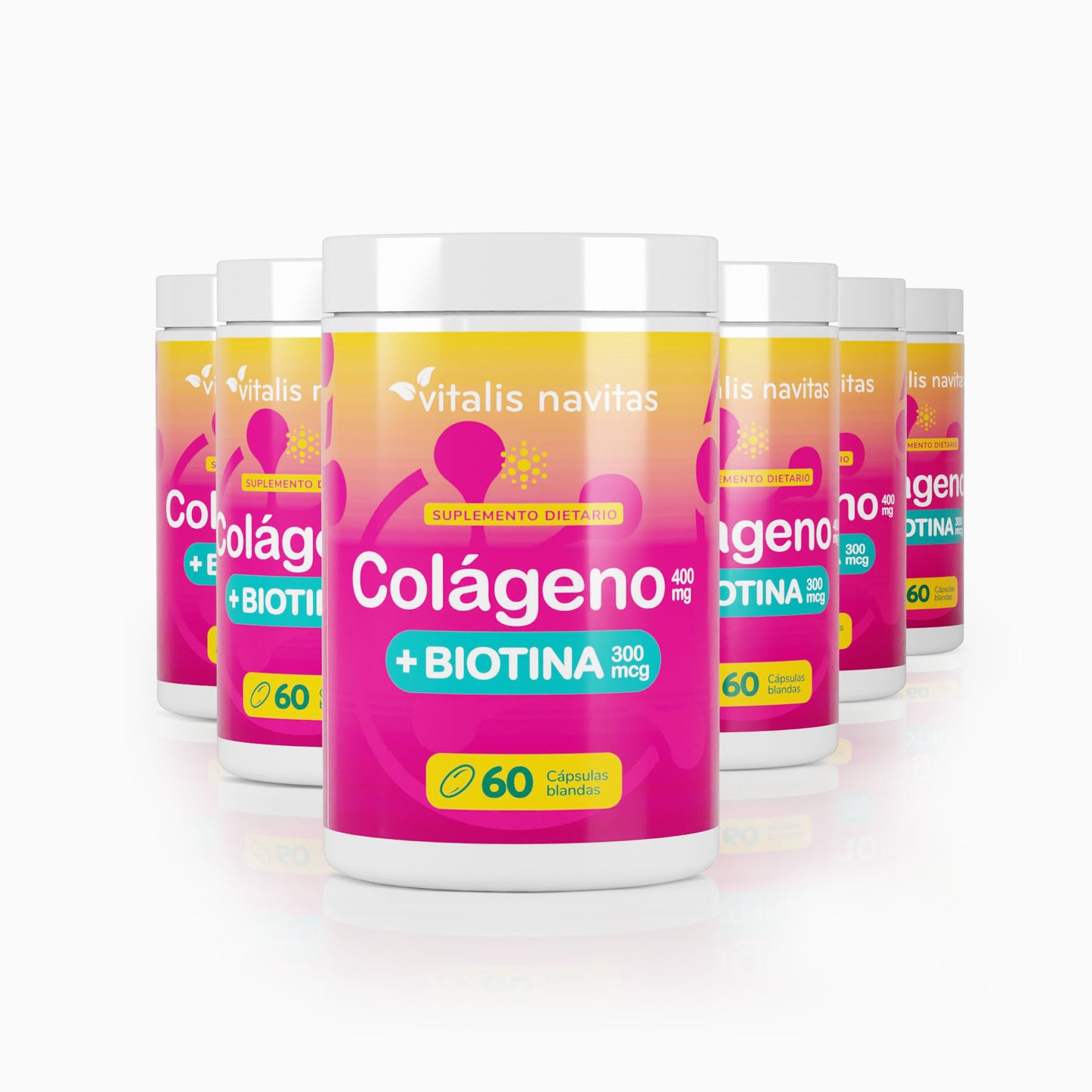 Plan 180 días Colágeno y Biotina Vitalis Navitas