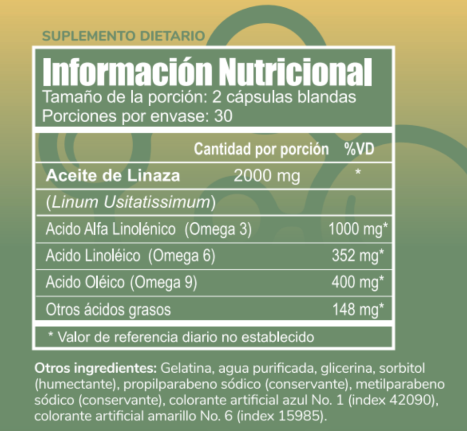 Información nutricional